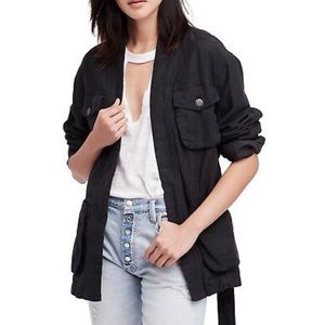 NWT Free People In Our Nature Jacket Washed Black